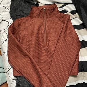 BUFFBUNNY brown Quarter-Zip Pullover